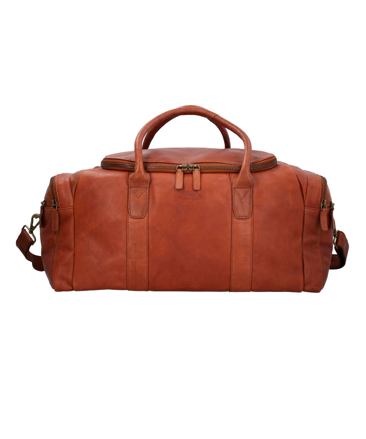 Bolso Cuero Hombre Aq Crook Travel Cognac Rockford
