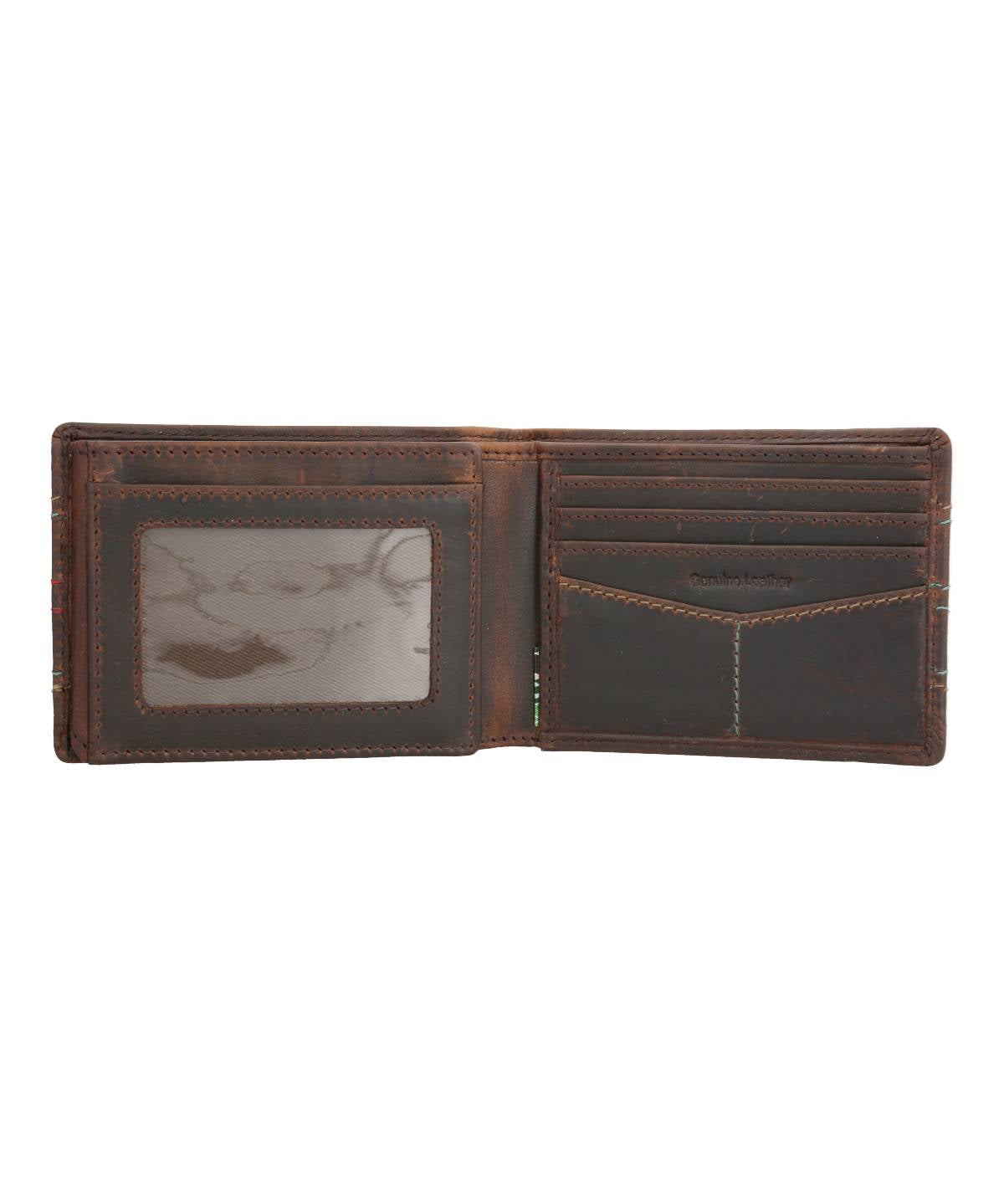Billetera Cuero Hombre Tc Quetzal Café Rockford