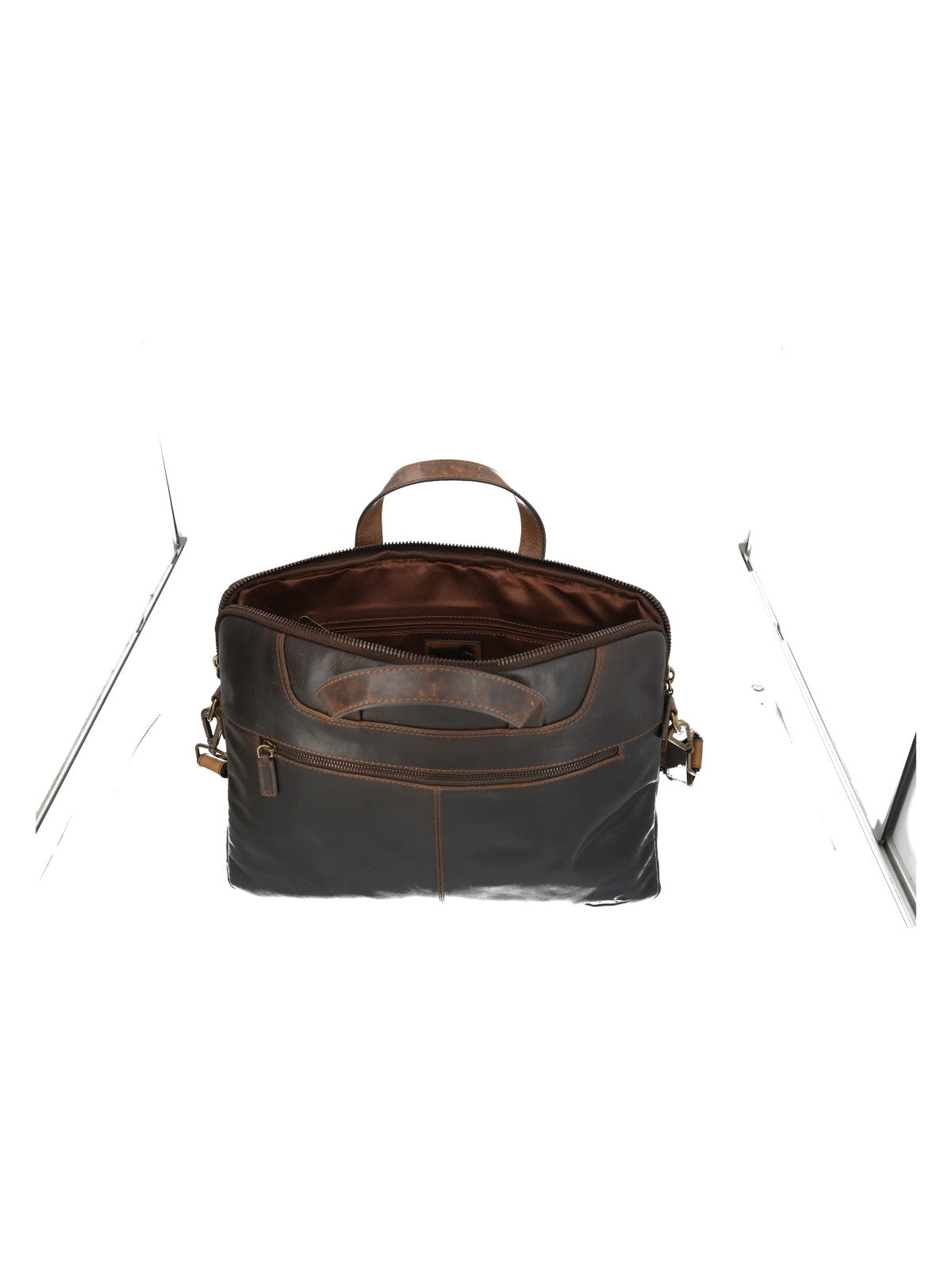 Maletin Cuero Hombre Tc Tivoli Bag Café Rockford