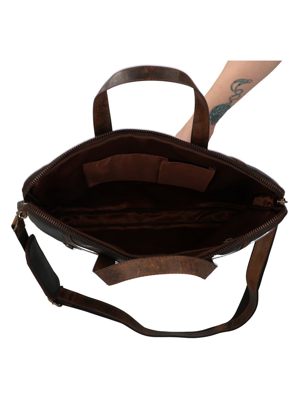 Maletin Cuero Hombre Tc Tivoli Bag Café Rockford