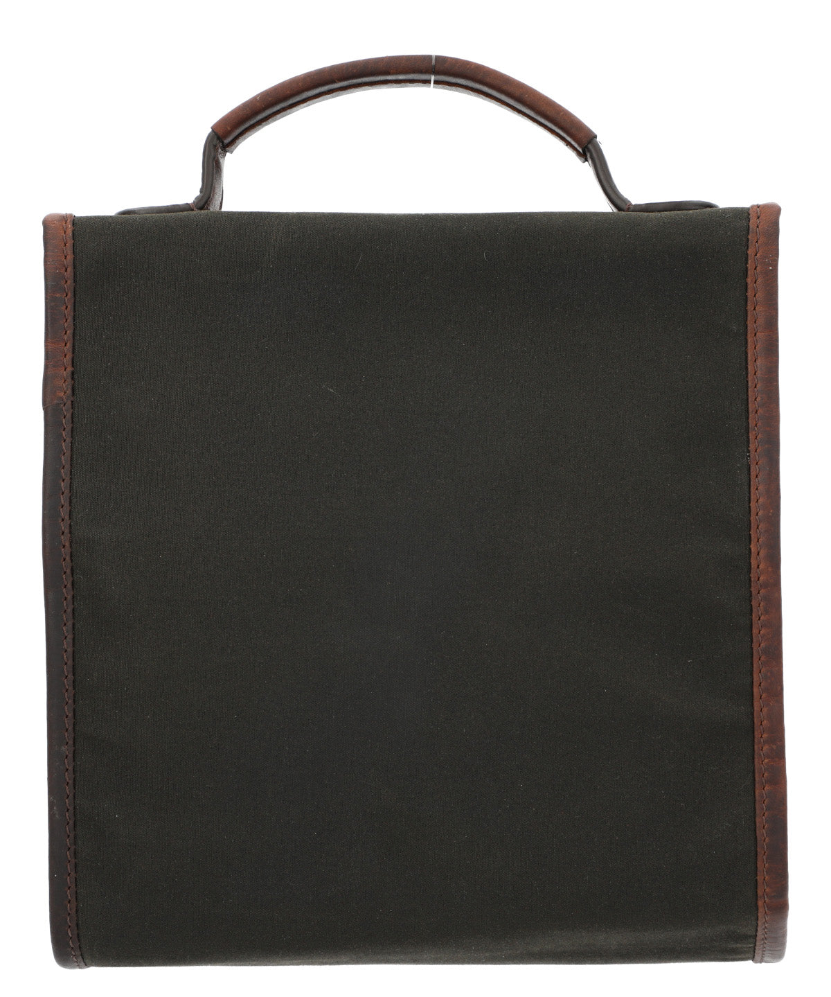 Necessaire Canvas Engrasado Inglés Y Cuero Hombre Uk Bristol Neceser Café Rockford