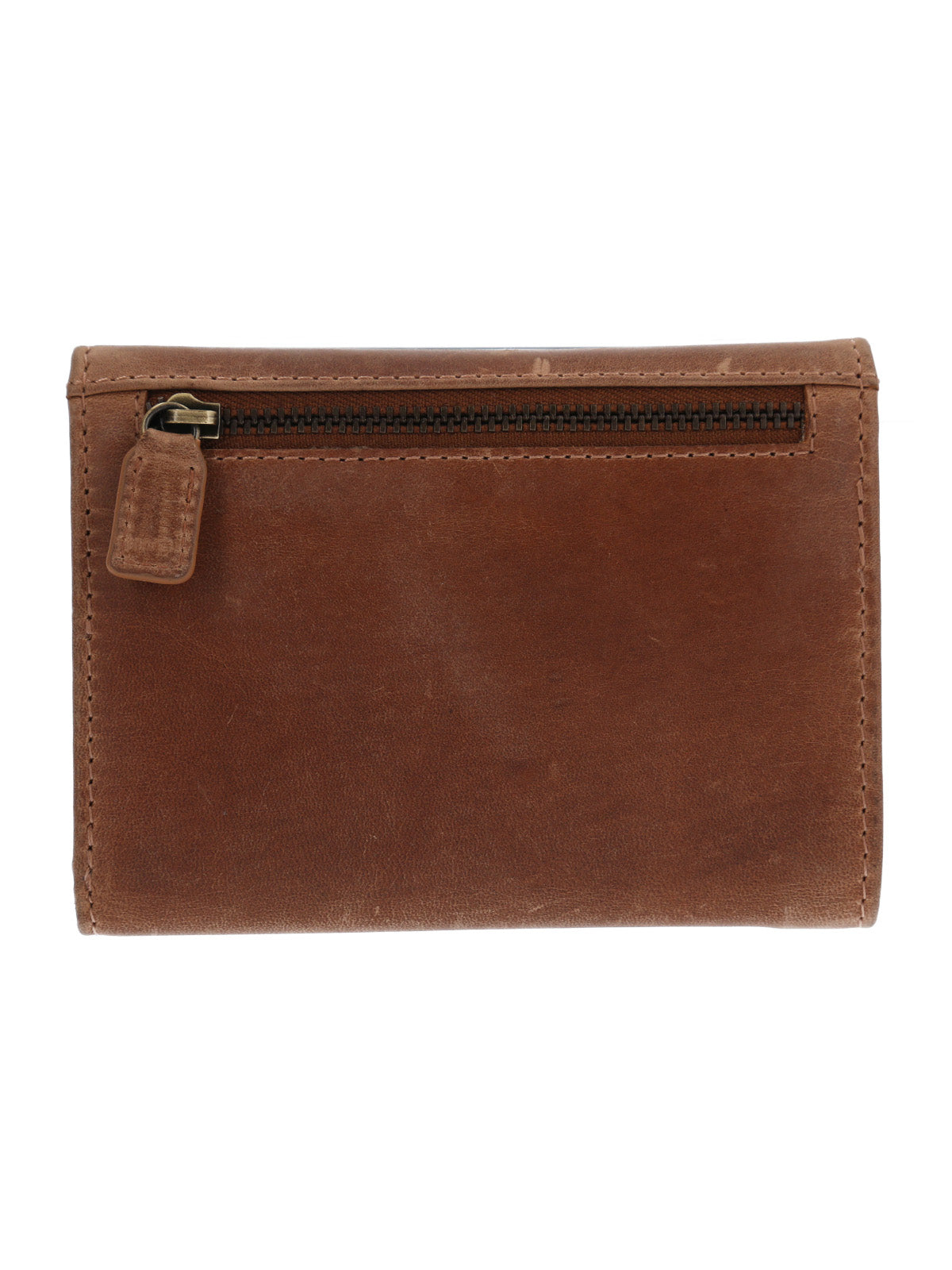 Billetera Cuero Hombre Fd Trieste Triple Café Rockford