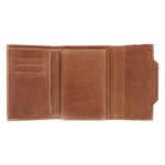 Billetera Cuero Hombre Fd Trieste Triple Café Rockford