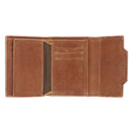 Billetera Cuero Hombre Fd Trieste Triple Café Rockford