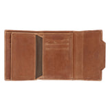 Billetera Cuero Hombre Fd Trieste Triple Café Rockford