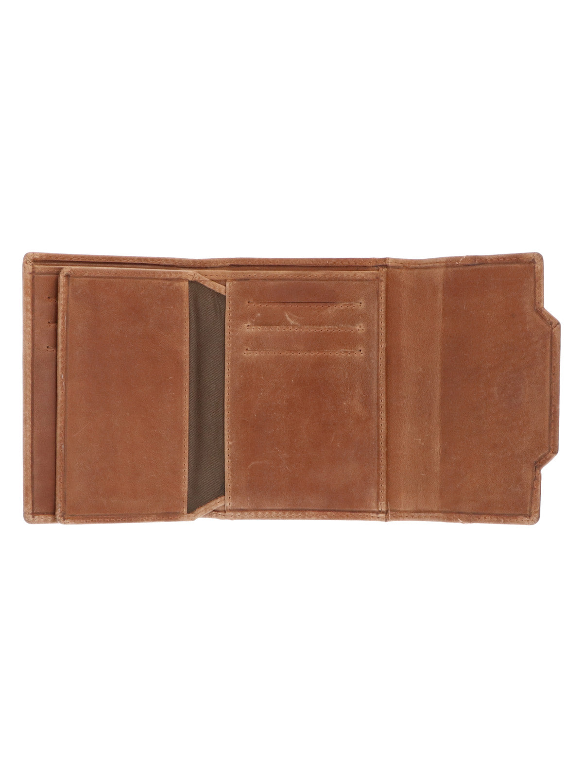 Billetera Cuero Hombre Fd Trieste Triple Café Rockford