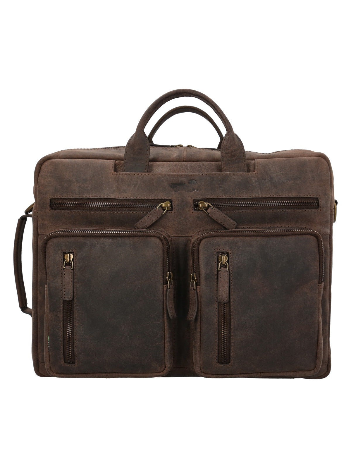 Maletin Cuero Hombre Ks Kurt Backbag Café Rockford