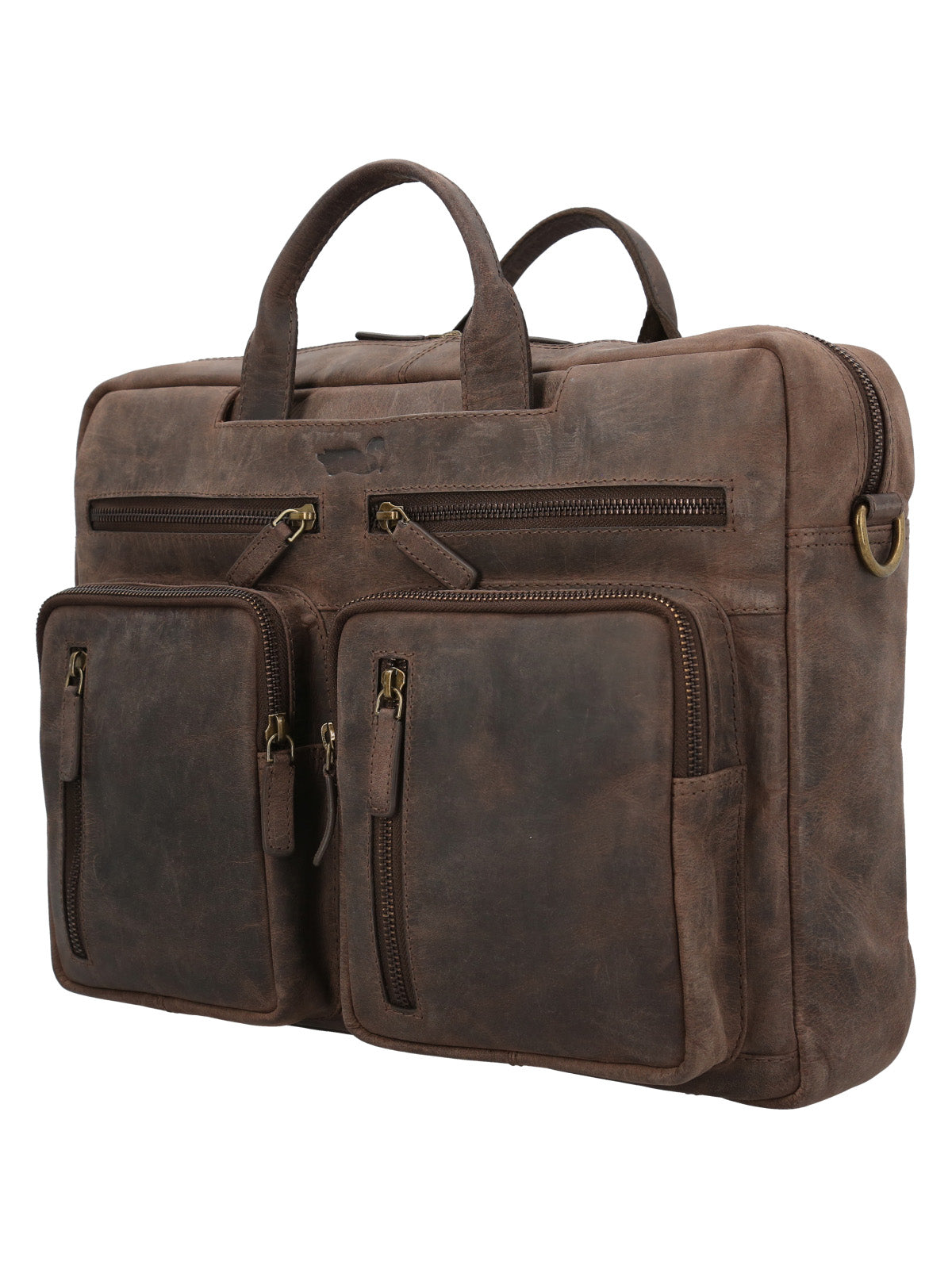 Maletin Cuero Hombre Ks Kurt Backbag Café Rockford