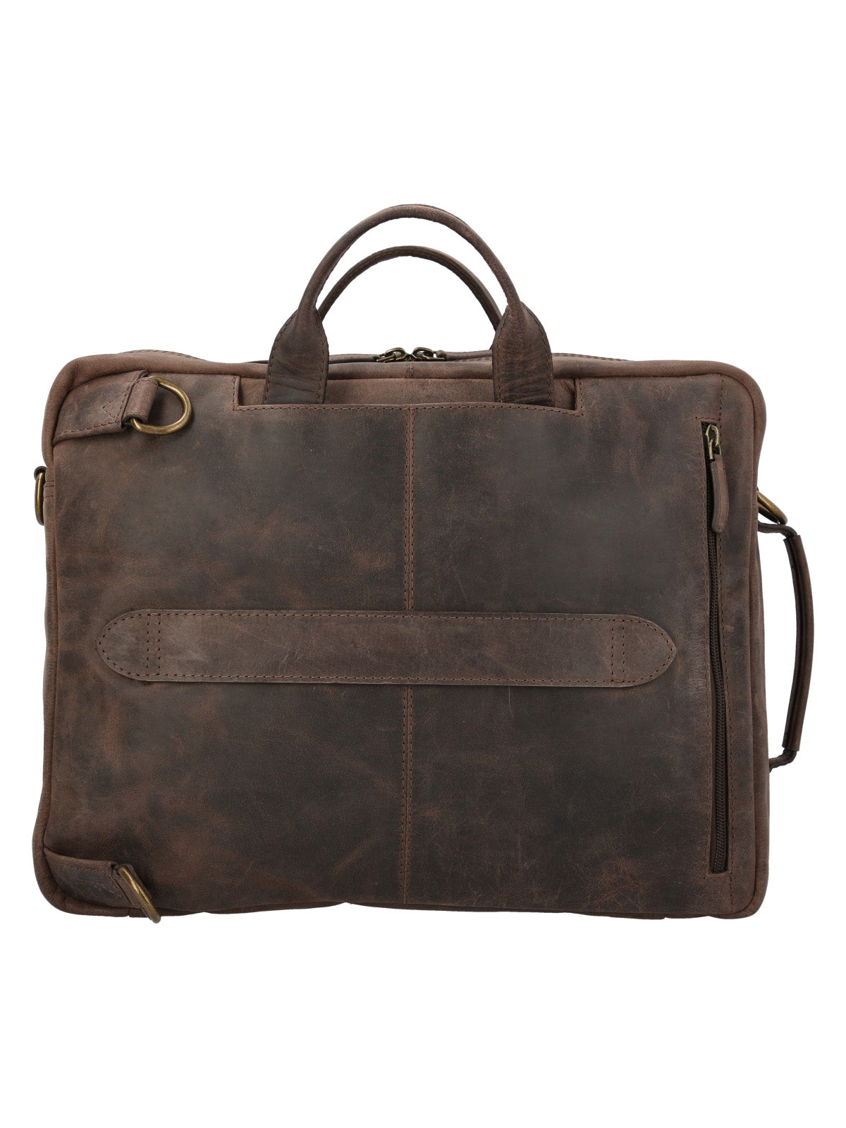 Maletin Cuero Hombre Ks Kurt Backbag Café Rockford
