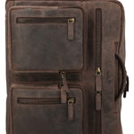 Maletin Cuero Hombre Ks Kurt Backbag Café Rockford
