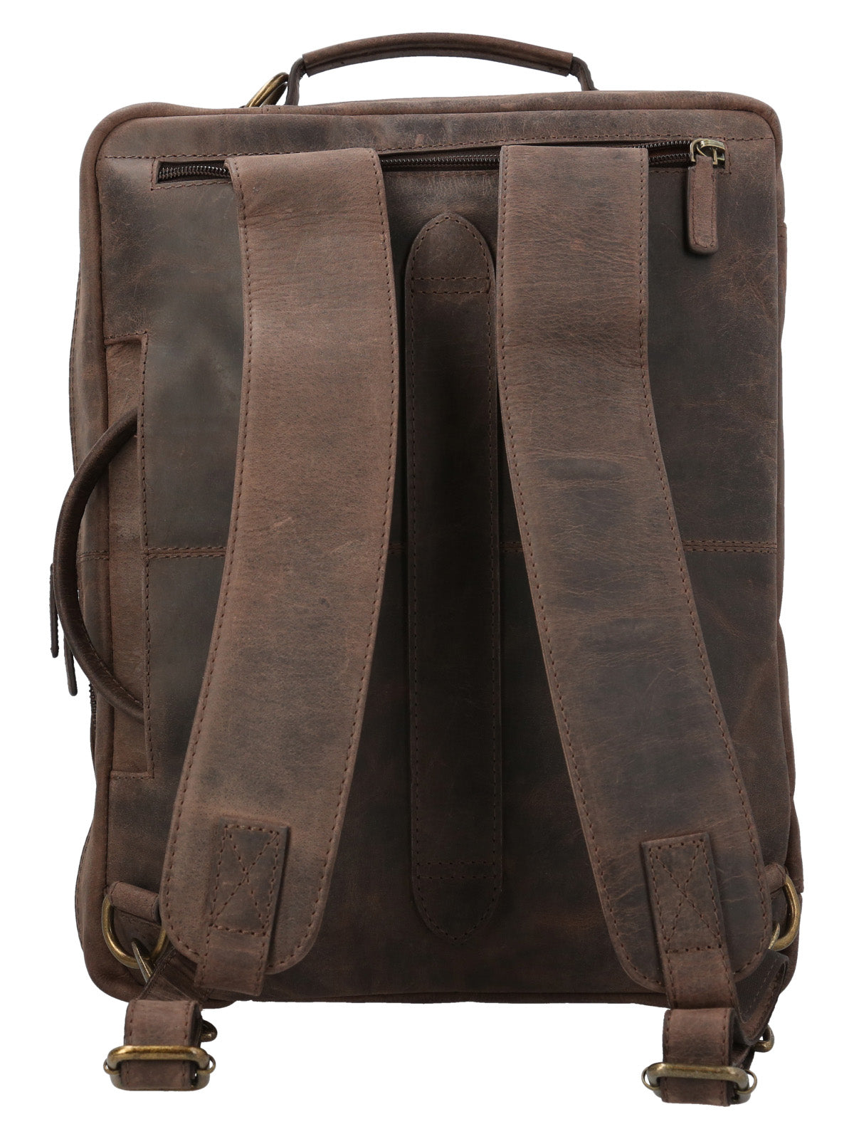 Maletin Cuero Hombre Ks Kurt Backbag Café Rockford
