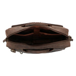 Maletin Cuero Hombre Ks Kurt Backbag Café Rockford