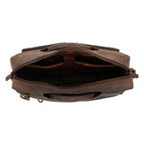 Maletin Cuero Hombre Ks Kurt Backbag Café Rockford