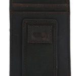Tarjetero Canvas Engrasado Inglés Y Cuero Hombre Uk York Cardholder Café Rockford