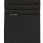 Tarjetero Canvas Engrasado Inglés Y Cuero Hombre Uk York Cardholder Café Rockford