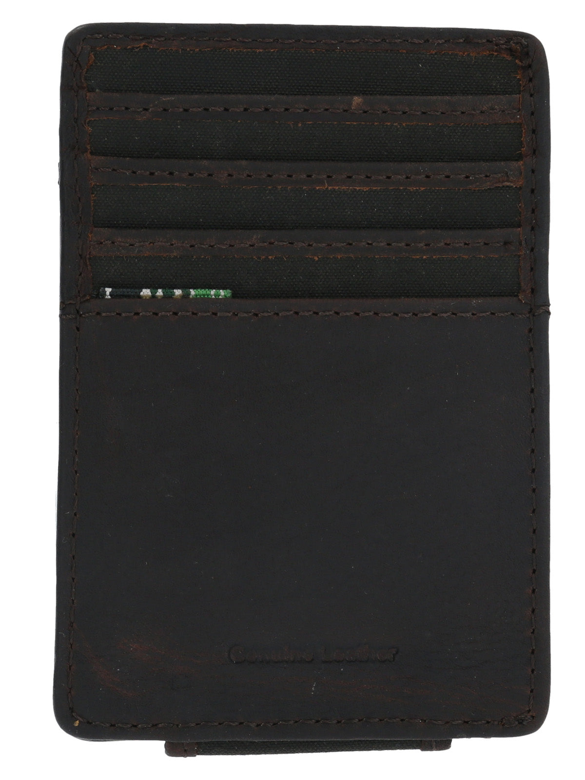 Tarjetero Canvas Engrasado Inglés Y Cuero Hombre Uk York Cardholder Café Rockford