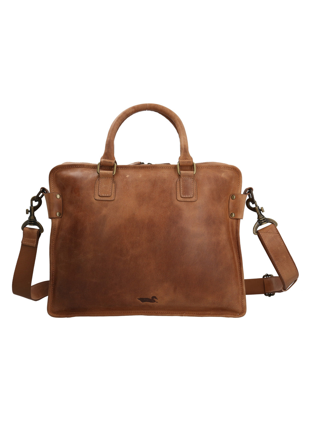 Maletin Cuero Hombre Fd Congo Bag Café Rockford
