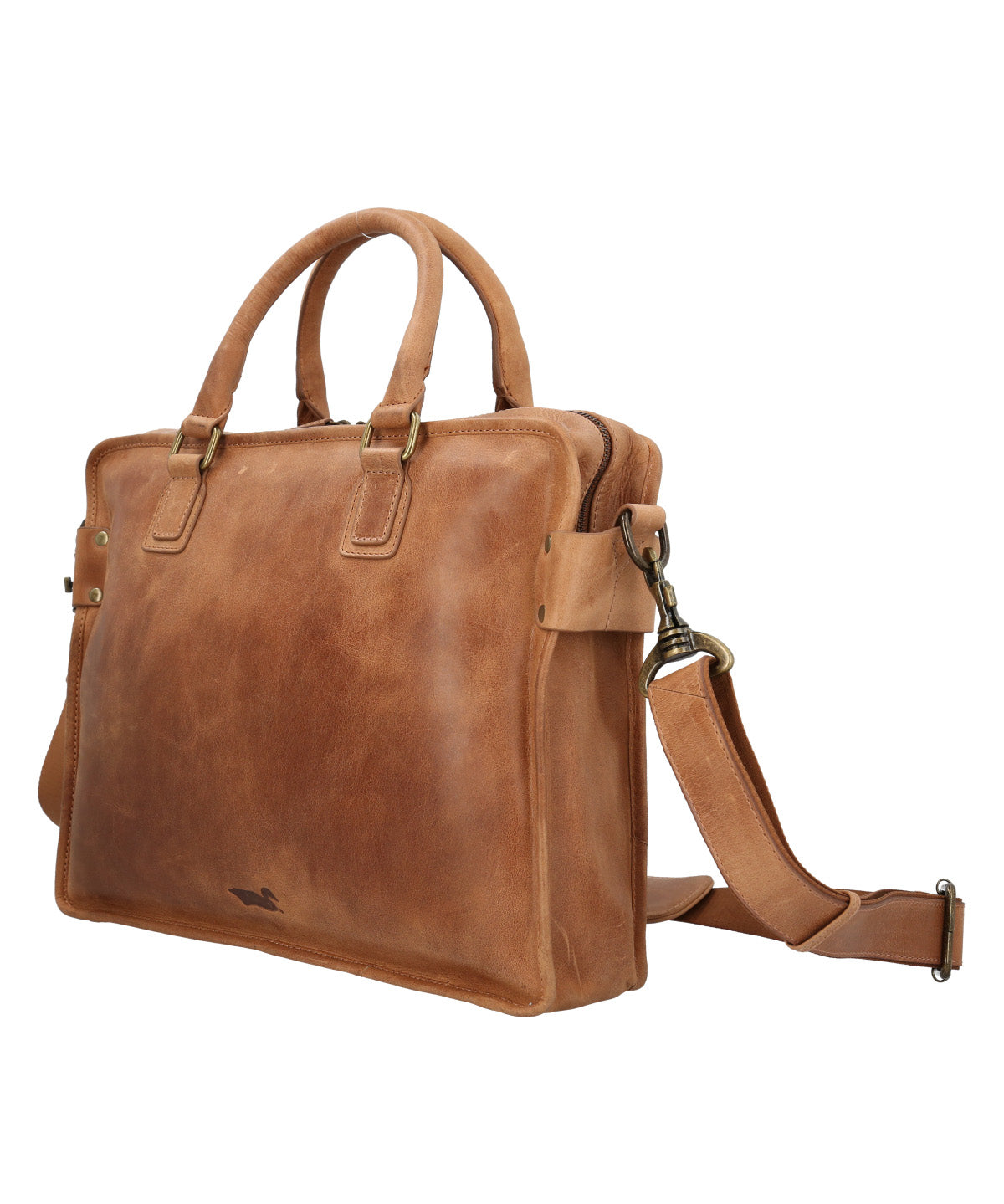 Maletin Cuero Hombre Fd Congo Bag Café Rockford