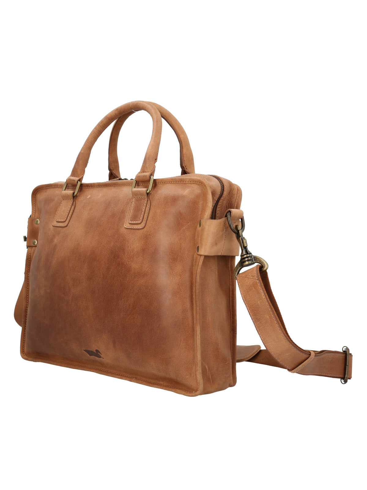 Maletin Cuero Hombre Fd Congo Bag Café Rockford