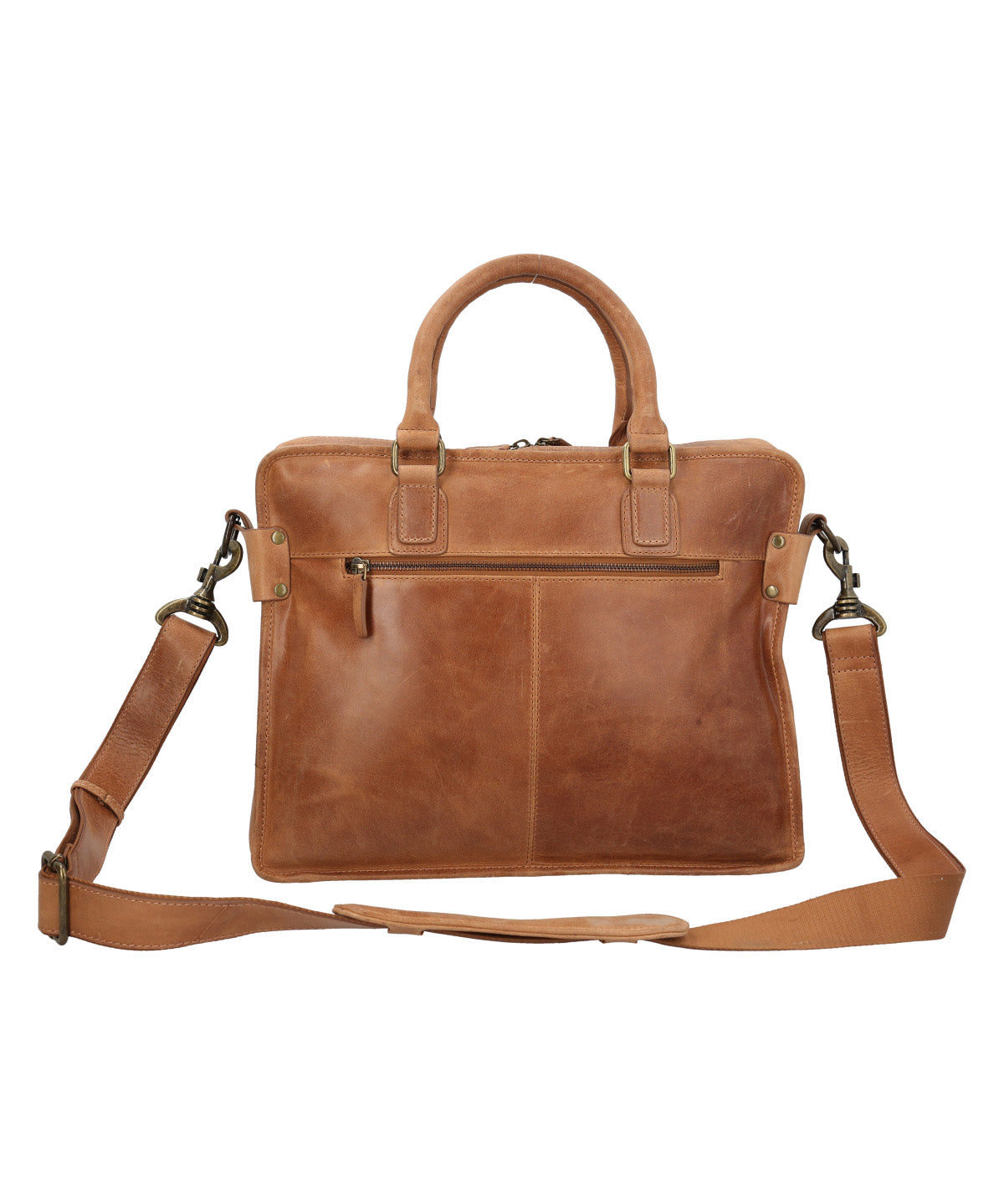 Maletin Cuero Hombre Fd Congo Bag Café Rockford