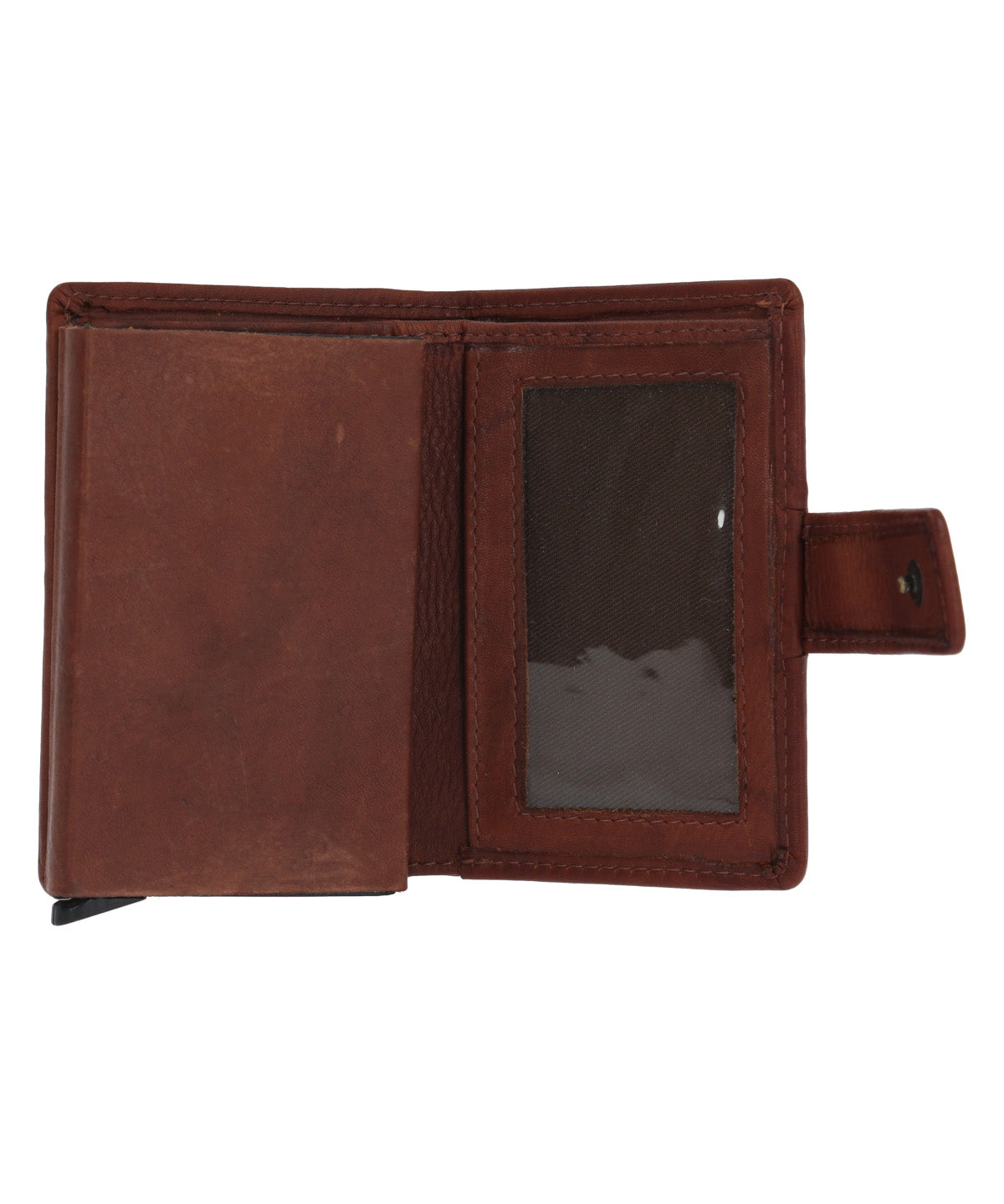 Billetera Cuero Hombre Aq Multicards Café Rockford