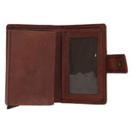 Billetera Cuero Hombre Aq Multicards Café Rockford