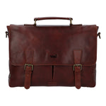 Maletin Cuero Hombre Cl Stewart Bag Café Rockford