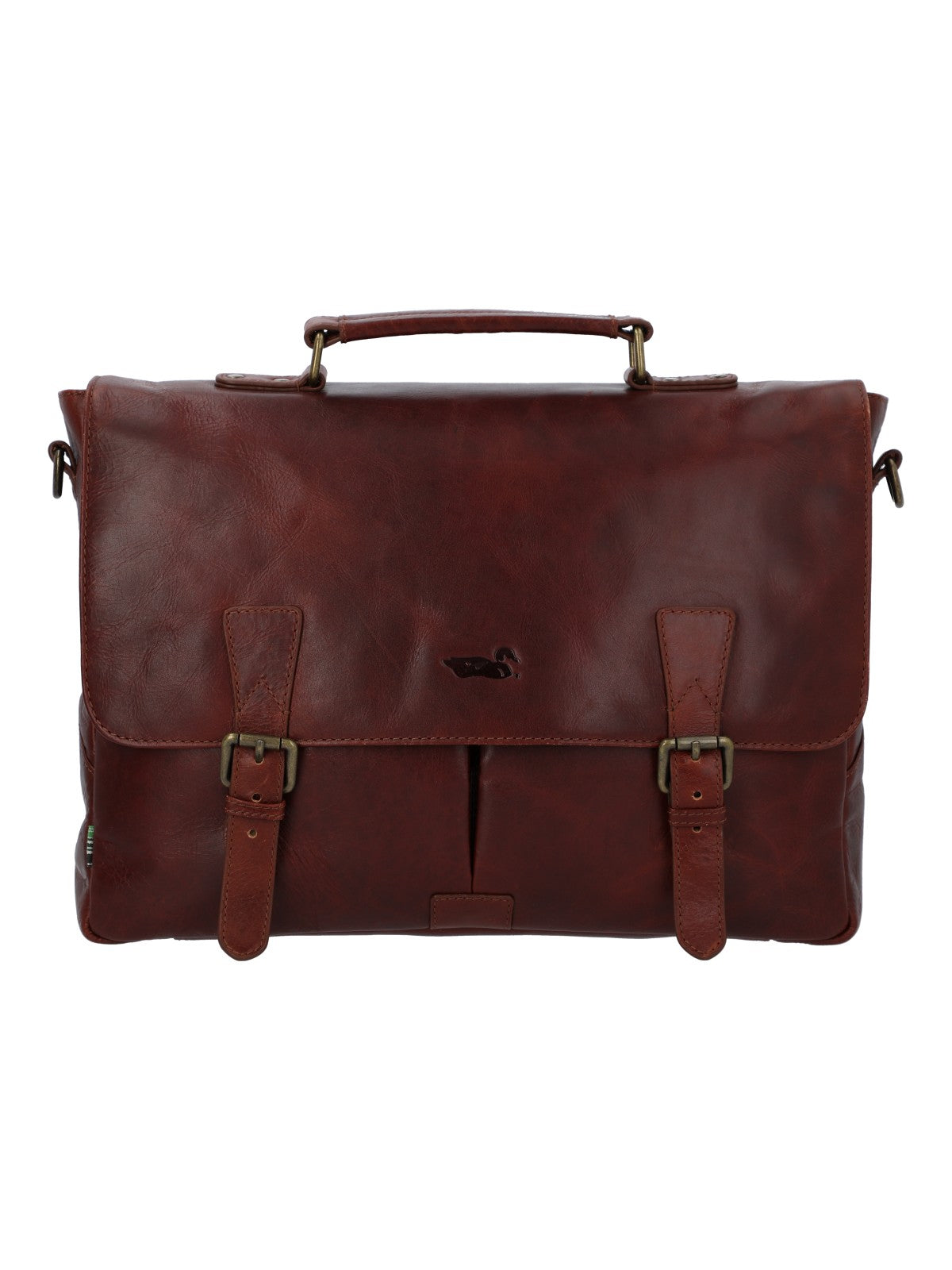 Maletin Cuero Hombre Cl Stewart Bag Café Rockford