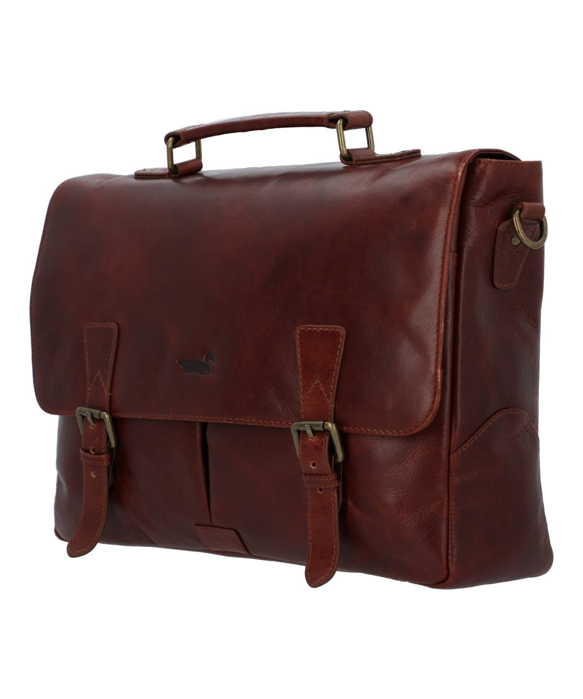 Maletin Cuero Hombre Cl Stewart Bag Café Rockford