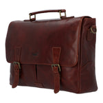 Maletin Cuero Hombre Cl Stewart Bag Café Rockford