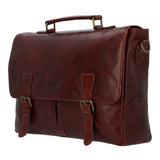 Maletin Cuero Hombre Cl Stewart Bag Café Rockford