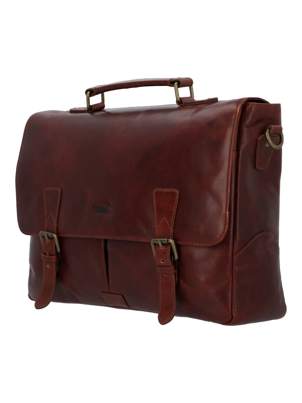 Maletin Cuero Hombre Cl Stewart Bag Café Rockford