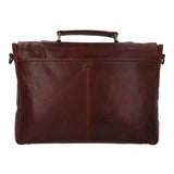 Maletin Cuero Hombre Cl Stewart Bag Café Rockford