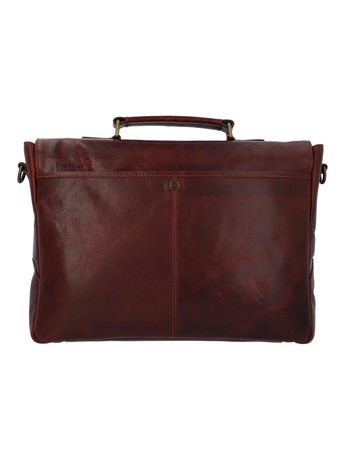 Maletin Cuero Hombre Cl Stewart Bag Café Rockford