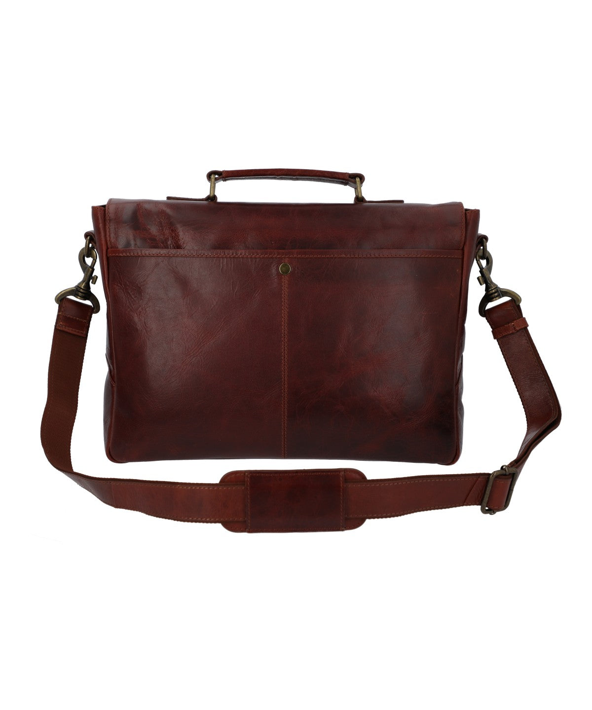 Maletin Cuero Hombre Cl Stewart Bag Café Rockford