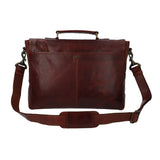 Maletin Cuero Hombre Cl Stewart Bag Café Rockford