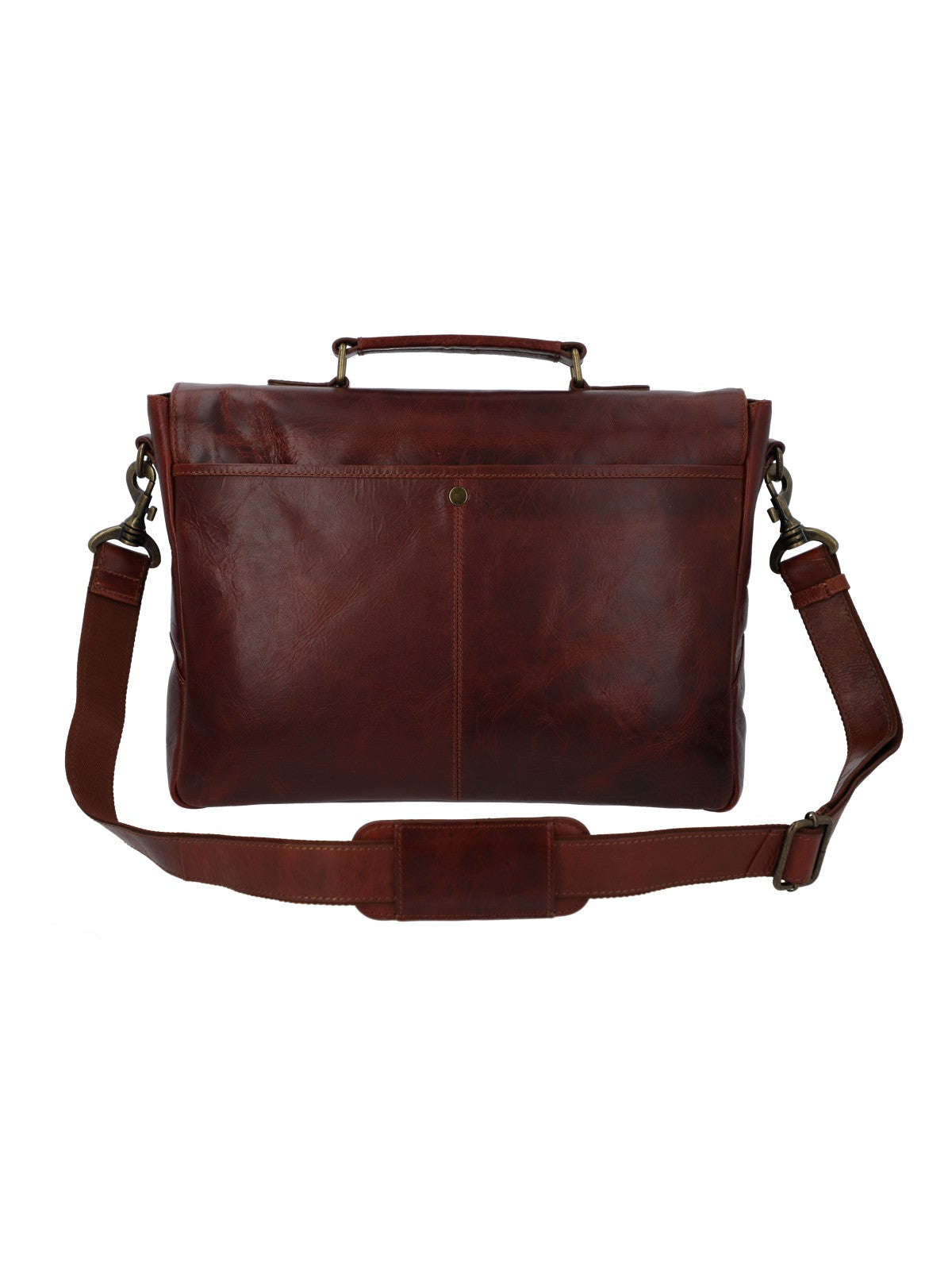 Maletin Cuero Hombre Cl Stewart Bag Café Rockford