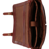 Maletin Cuero Hombre Cl Stewart Bag Café Rockford