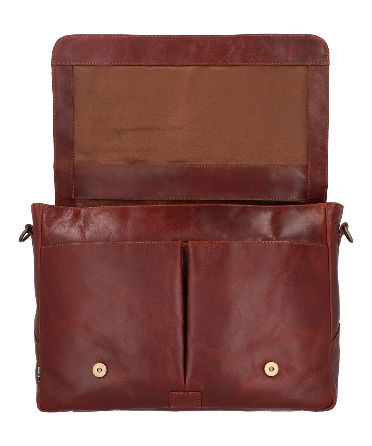 Maletin Cuero Hombre Cl Stewart Bag Café Rockford