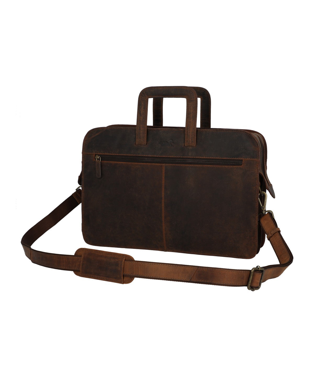 Maletin Cuero Hombre Oh Norris Bag Café Rockford