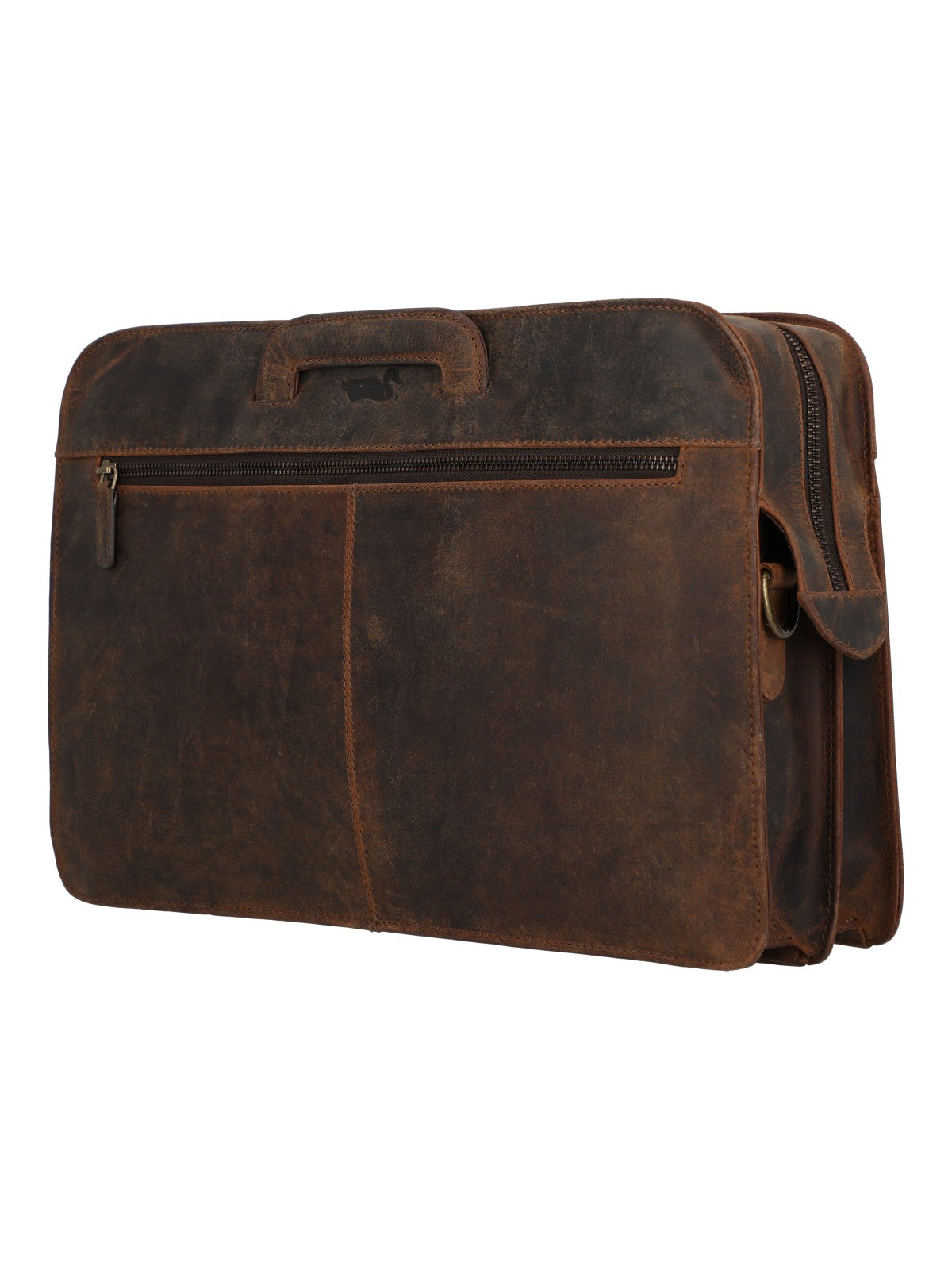 Maletin Cuero Hombre Oh Norris Bag Café Rockford