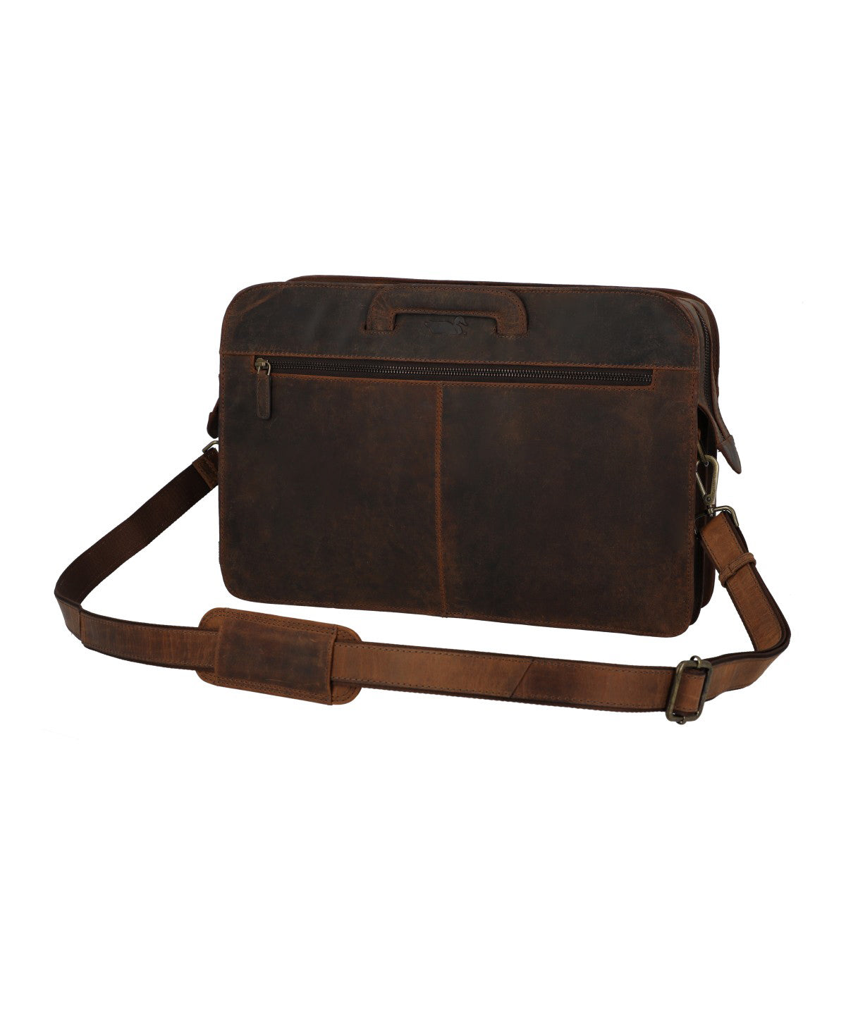 Maletin Cuero Hombre Oh Norris Bag Café Rockford