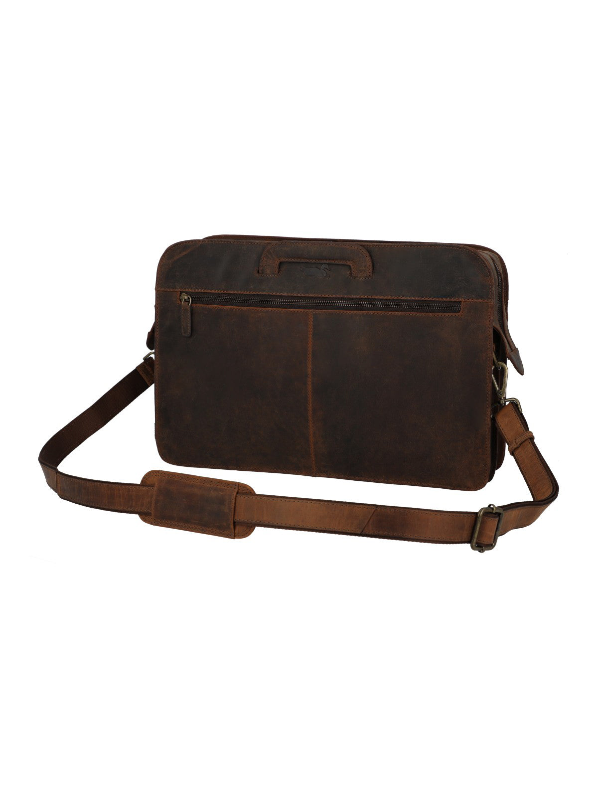 Maletin Cuero Hombre Oh Norris Bag Café Rockford