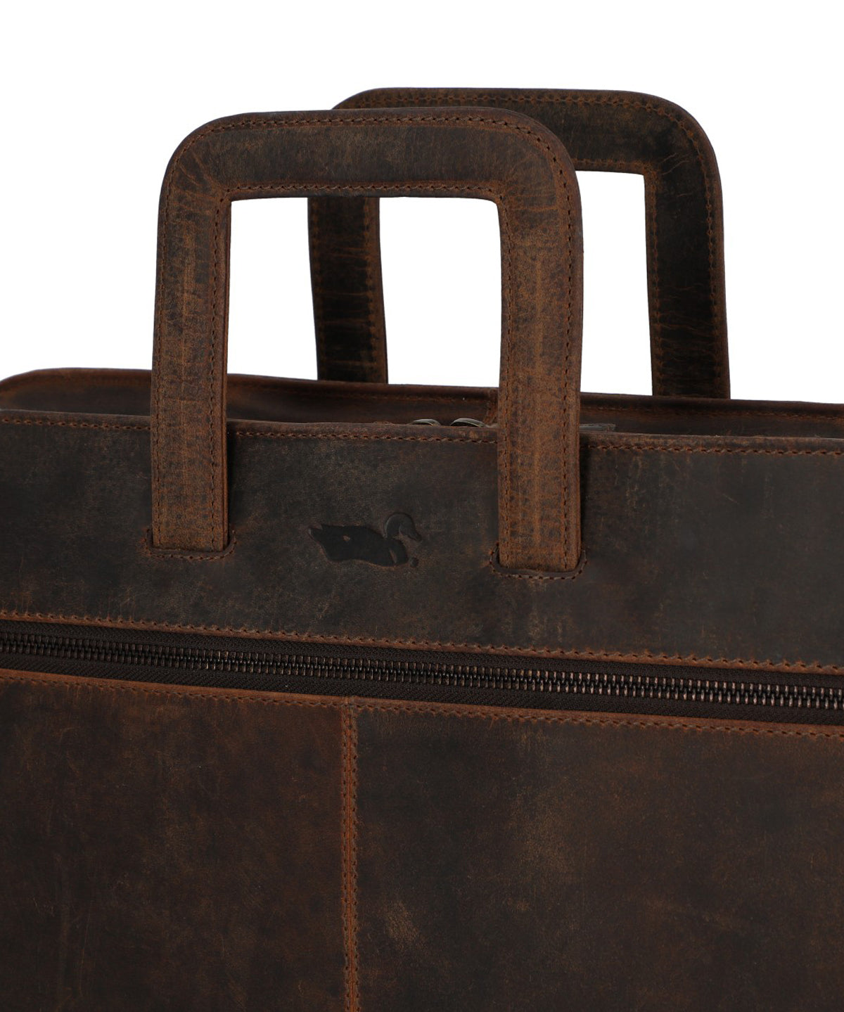 Maletin Cuero Hombre Oh Norris Bag Café Rockford