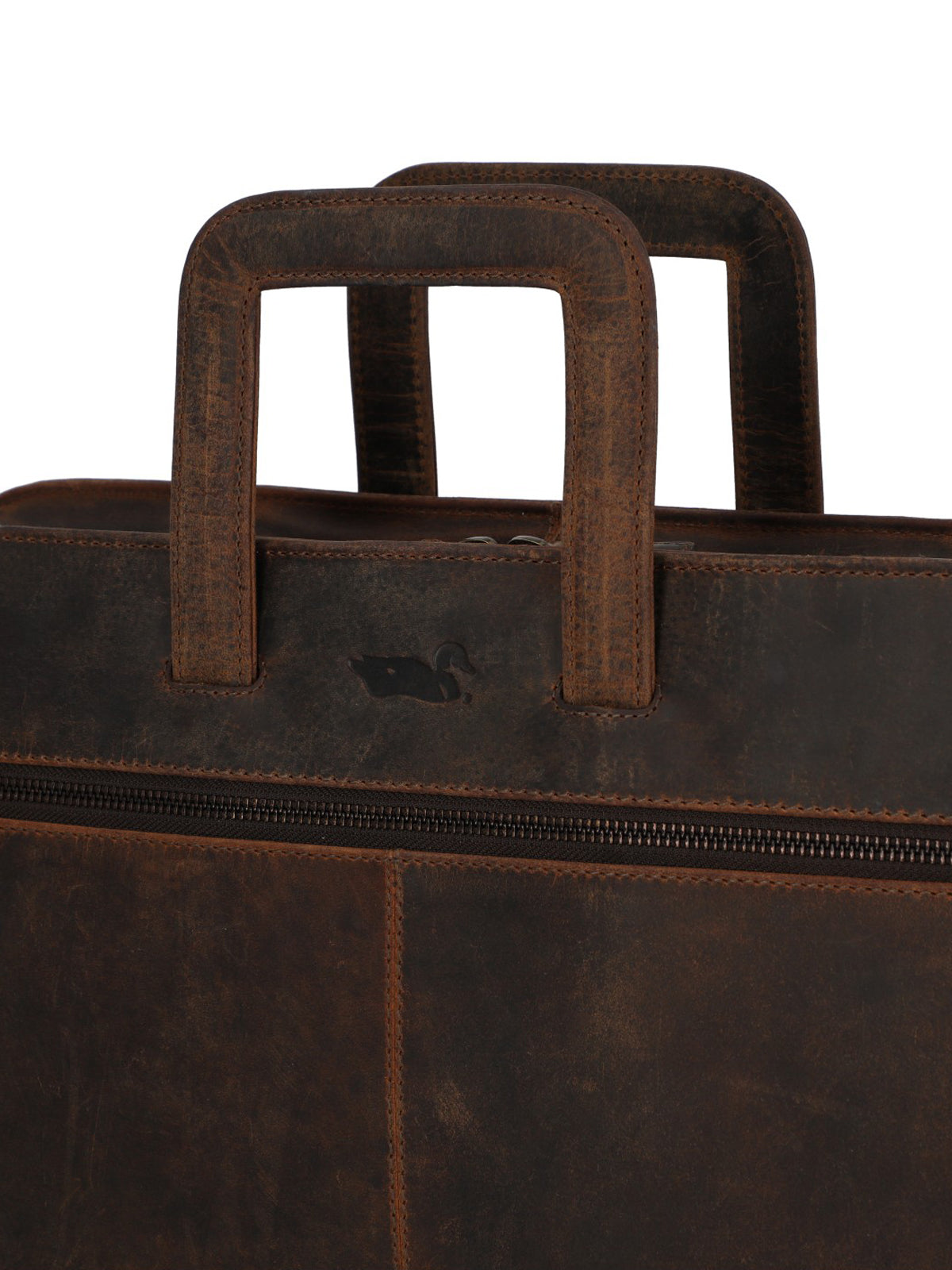 Maletin Cuero Hombre Oh Norris Bag Café Rockford