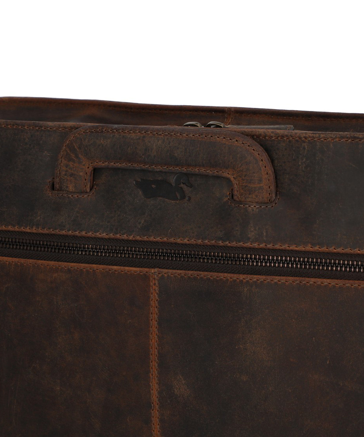 Maletin Cuero Hombre Oh Norris Bag Café Rockford
