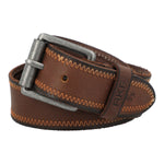 Cinturon Cuero Hombre Rf Festa Café Rockford