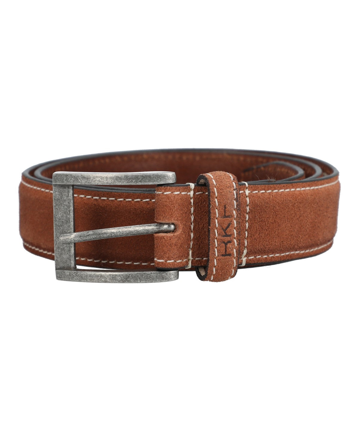 Cinturon Cuero Hombre Rf Filippi Café Rockford