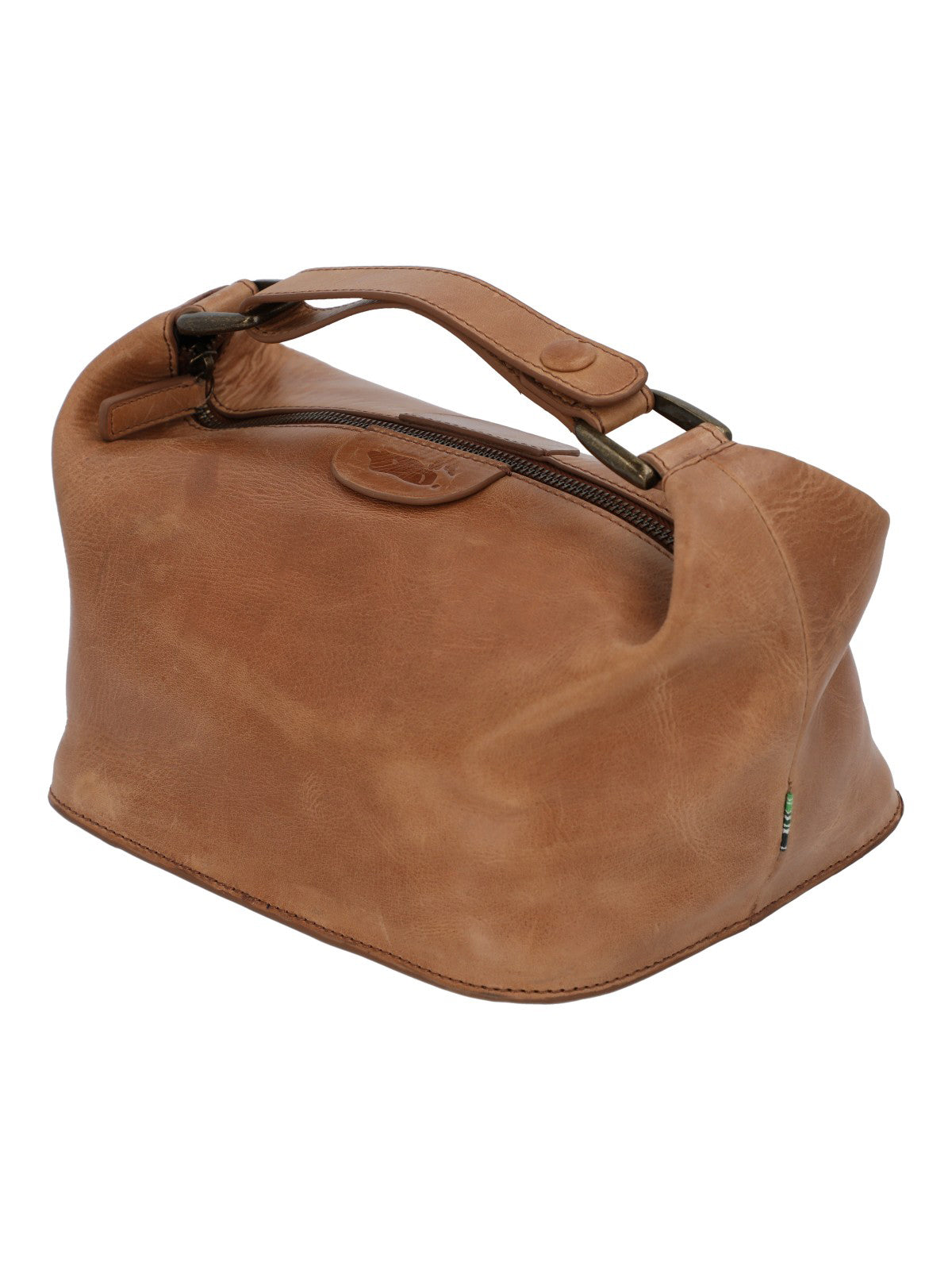 Necessaire Cuero Hombre Fd Toiletry Bag Café Rockford