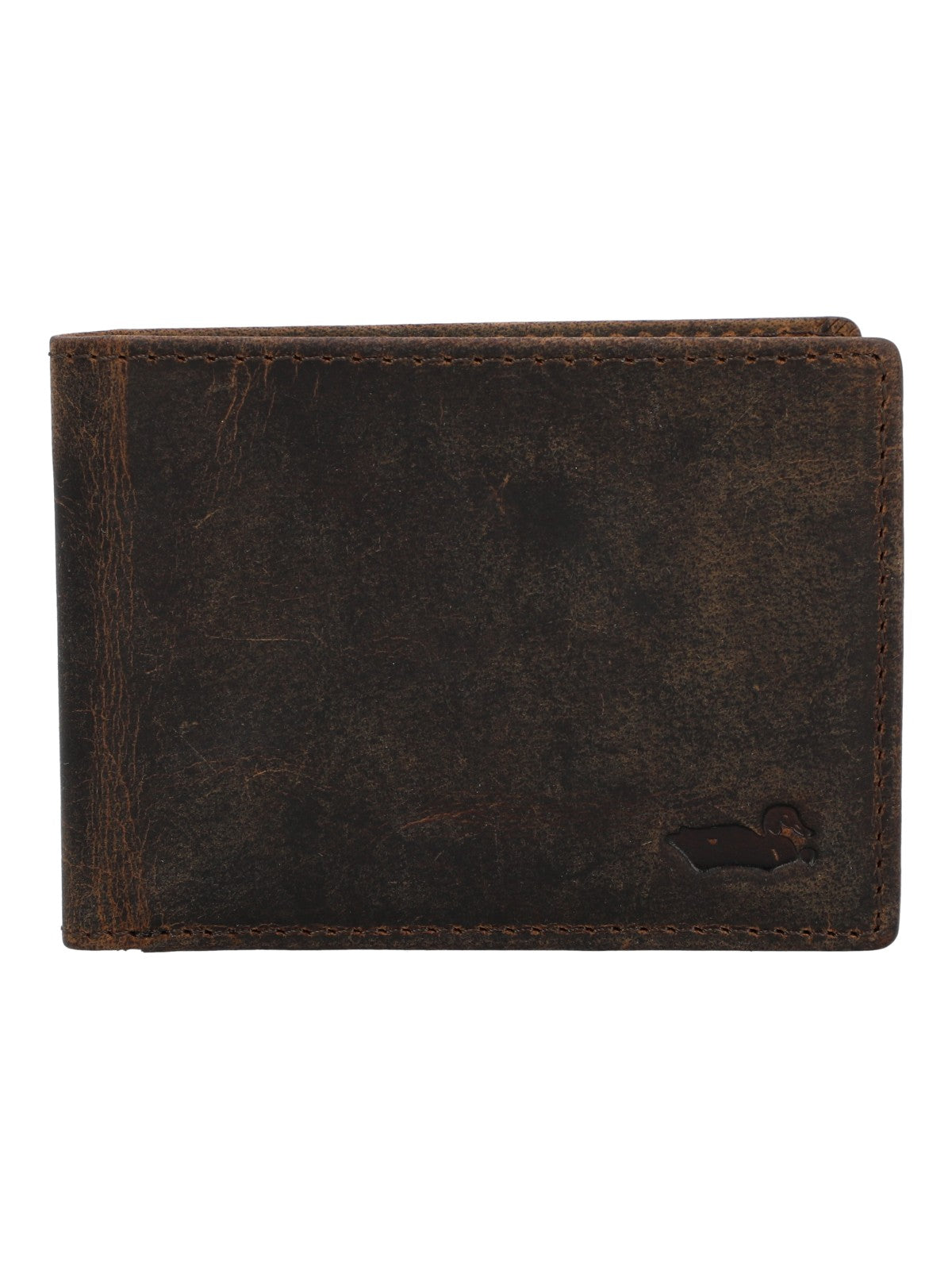 Billetera Cuero Hombre Oh Sainz Simple Café Rockford